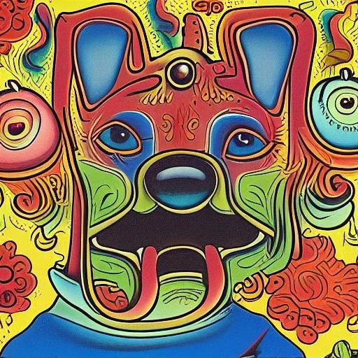 dog by jim woodring