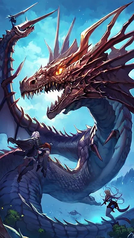 A five-headed dragon