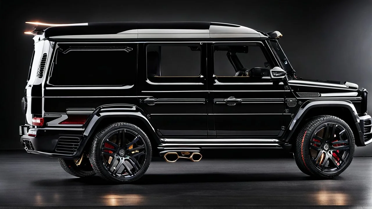 A (((G-Wagon bentley))) featuring a luxurious interior, advanced technologies, and a sleek body kit designed by MANSORY, exuding an air of sophistication and power