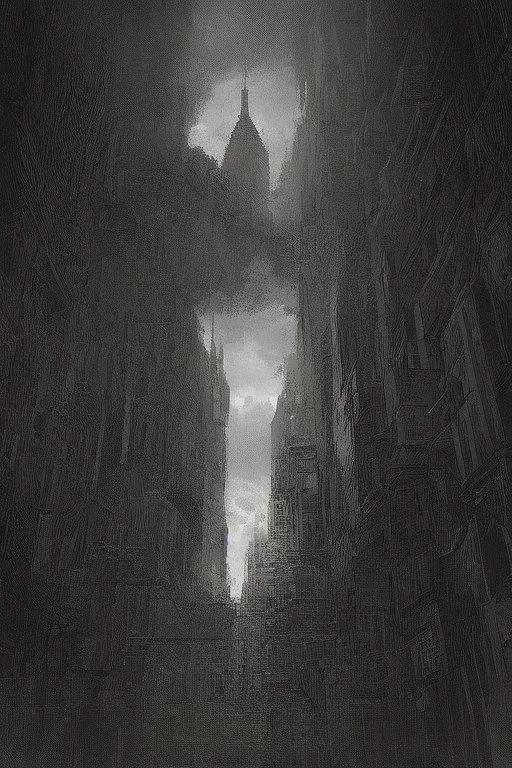 surrealis monochrome A fragmented, surreal sculpture liguid blue color of photorealistic image 3d,psychedelic art glossy emerging from devilish a crumbling empire state building. The face appear and intricate details, evoking a haunting expression. set against a backdrop of stormy, cloud-filled skies. bauhaus art The overall tone is dark blue and moody, suggesting themes of decay and transformation.