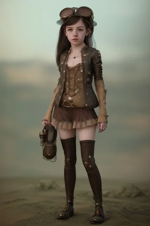 steampunk girl end solitary cute