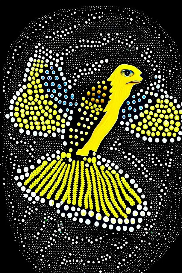 west coast eagles aboriginal dot painting guernsey