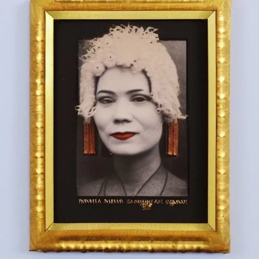 framed Portrait of Nina Dominic, also known as Tammy Gun, is a wise woman and member of the Celestial Order of Hathor in the 1920s