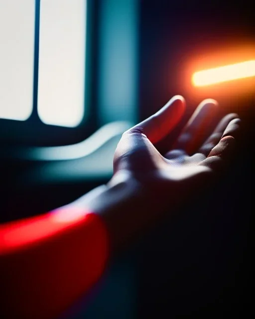 perfect human hand, RTX, reflection, 8k, glow, winning photography, caustics