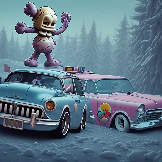 car crush by kaws