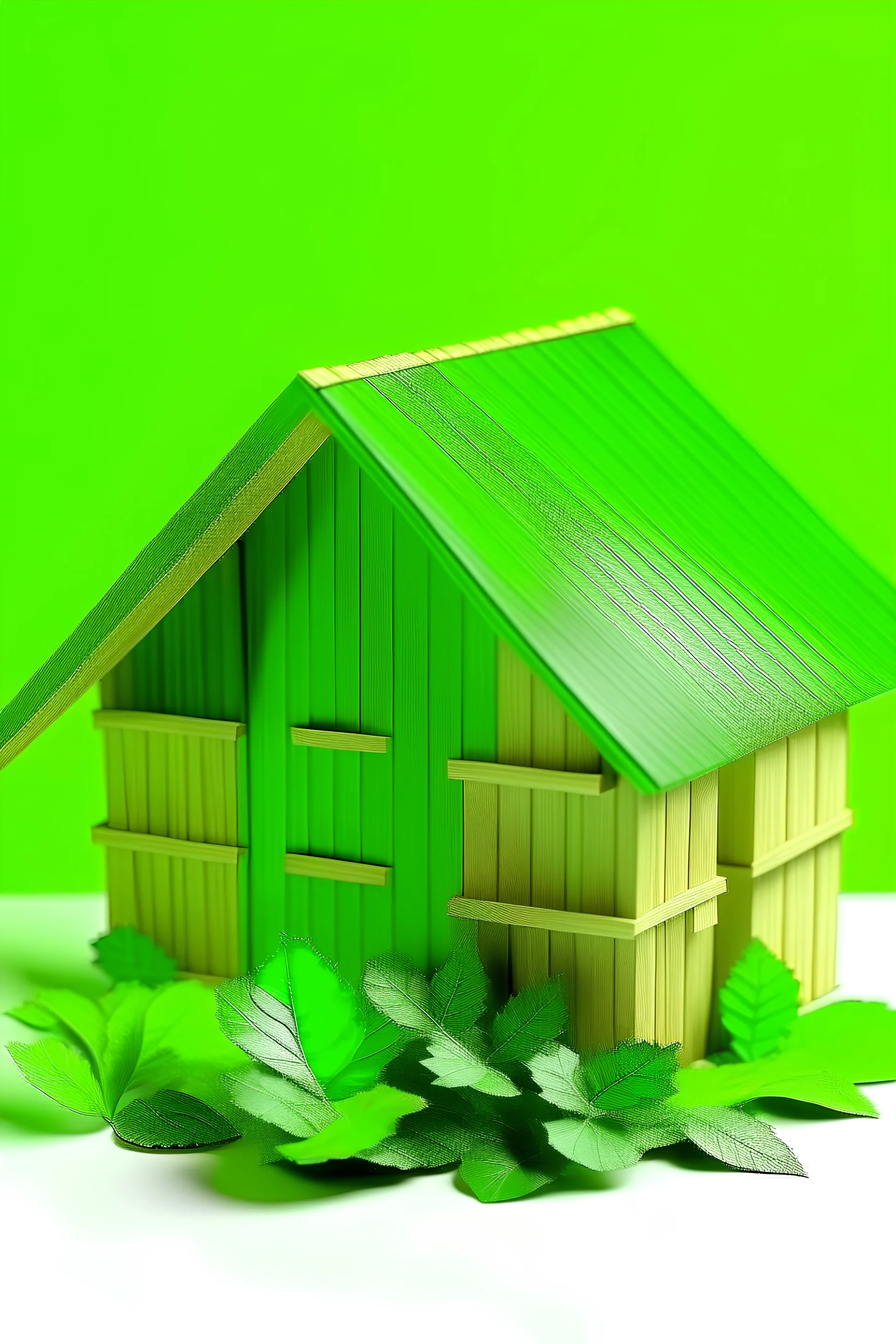 בית ירוק על רקע אלפחורס