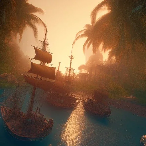 Pirate unreal engine 5, octane render, ultra realistic, cinematic