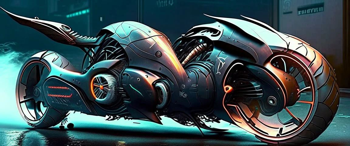 futuristic monster bike