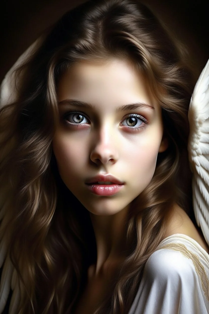 Beautiful Angel Realistic digital photography