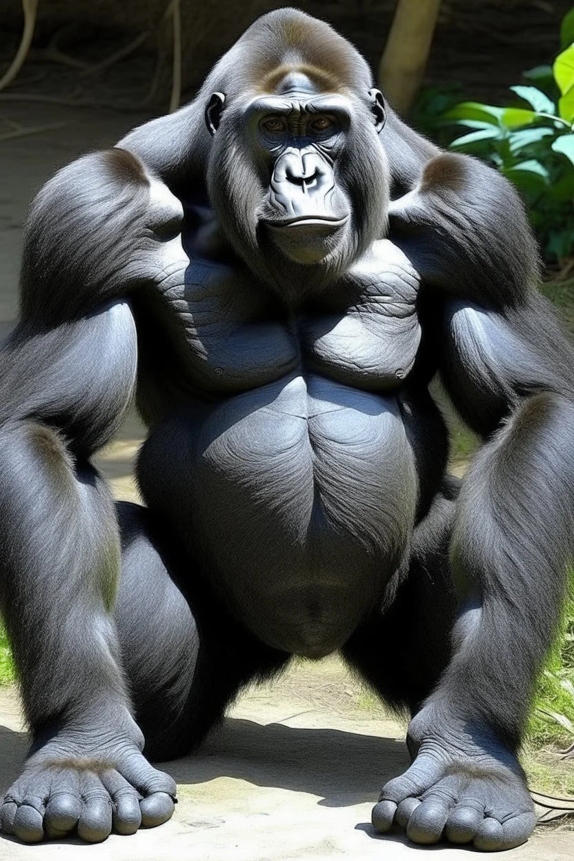 gorilla with no legs