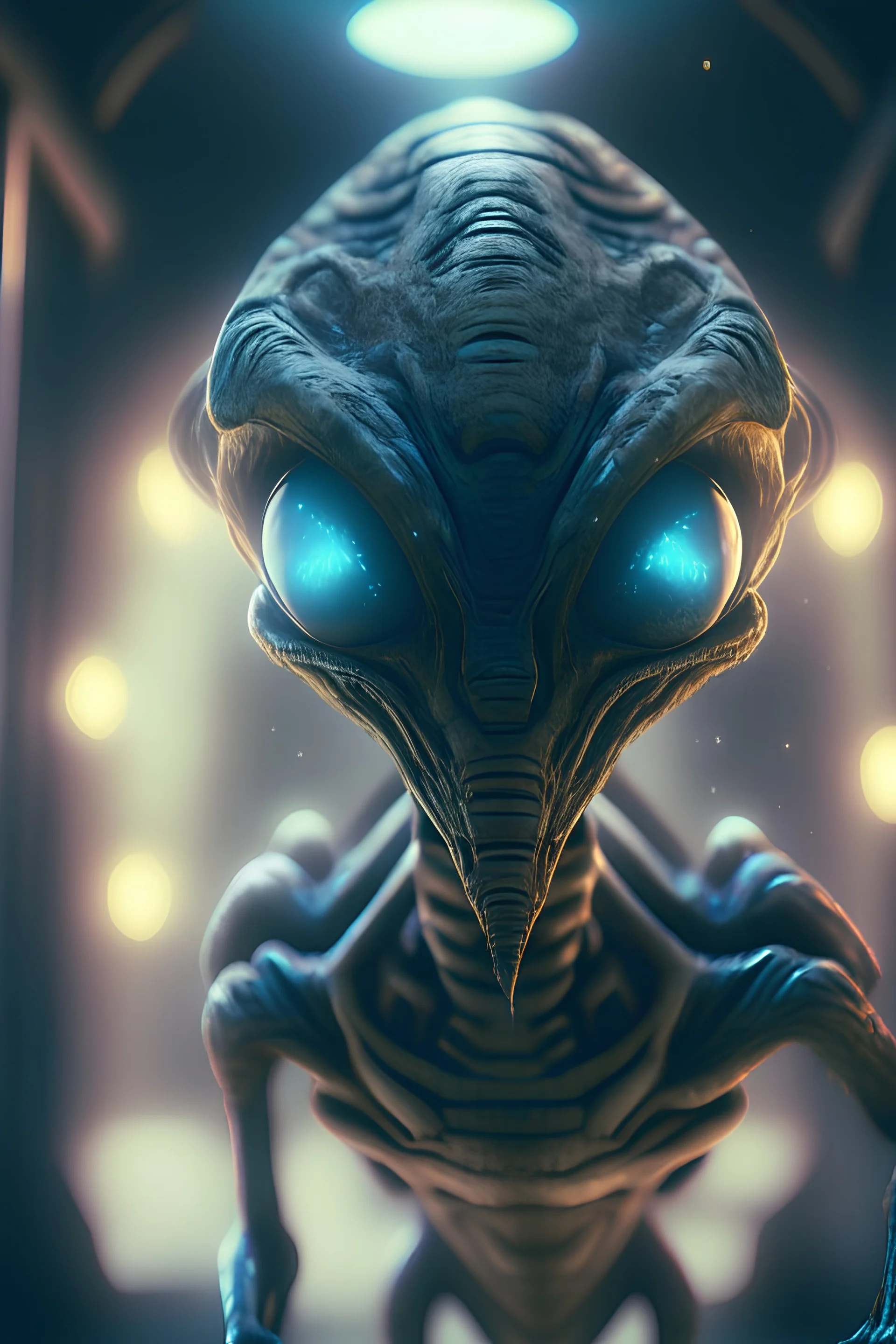 nosocomephobia Alien, hdr, 16k, octane effect, 3d , unreal engine , cinema 4d