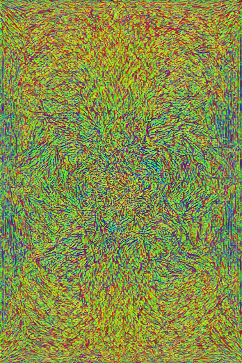 from static to symphony; surrealistic optical art