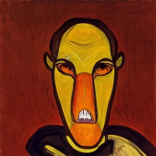 a portrait of jar jar binks by van gough