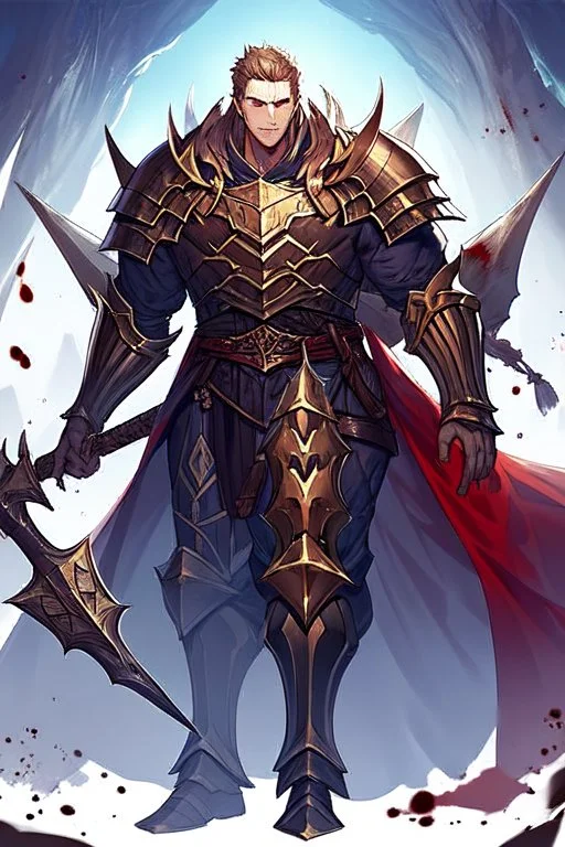 Slim Armored Male Blood Knight Elf