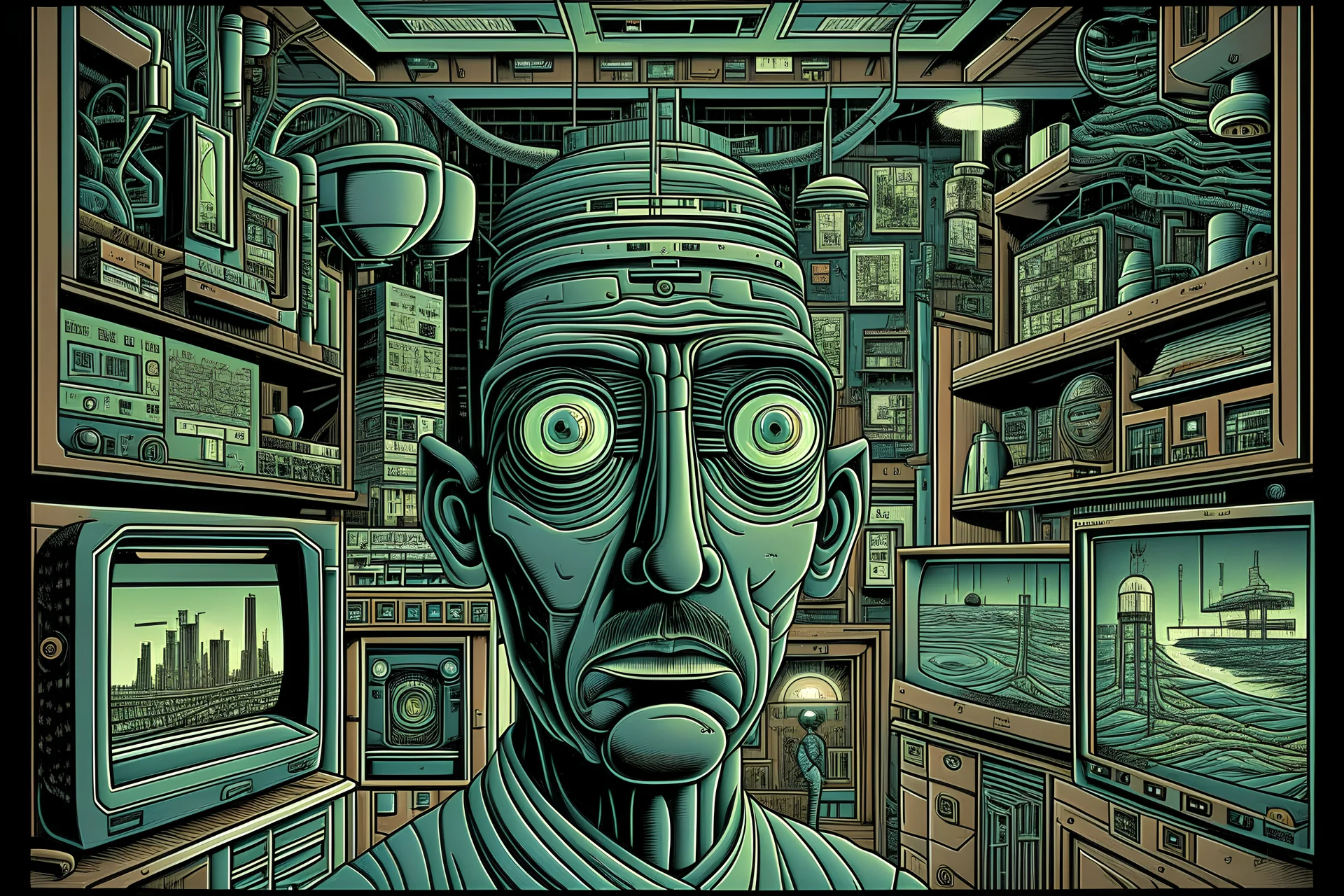 hidden in plain sight under the collective nose. privacy is a figment of the imagination. circa 2016. overt. looking into living rooms of unwitting Americans. Orwellian sci-fi dystopian futurism nightmare come true. popular mechanics pictorial depicts the mechanisms of just how the entire media regularly accesses all private data of all human beings on earth. unceasing live video. every silent thought. all chronologically catalogued up to the second & made available to the entire global media