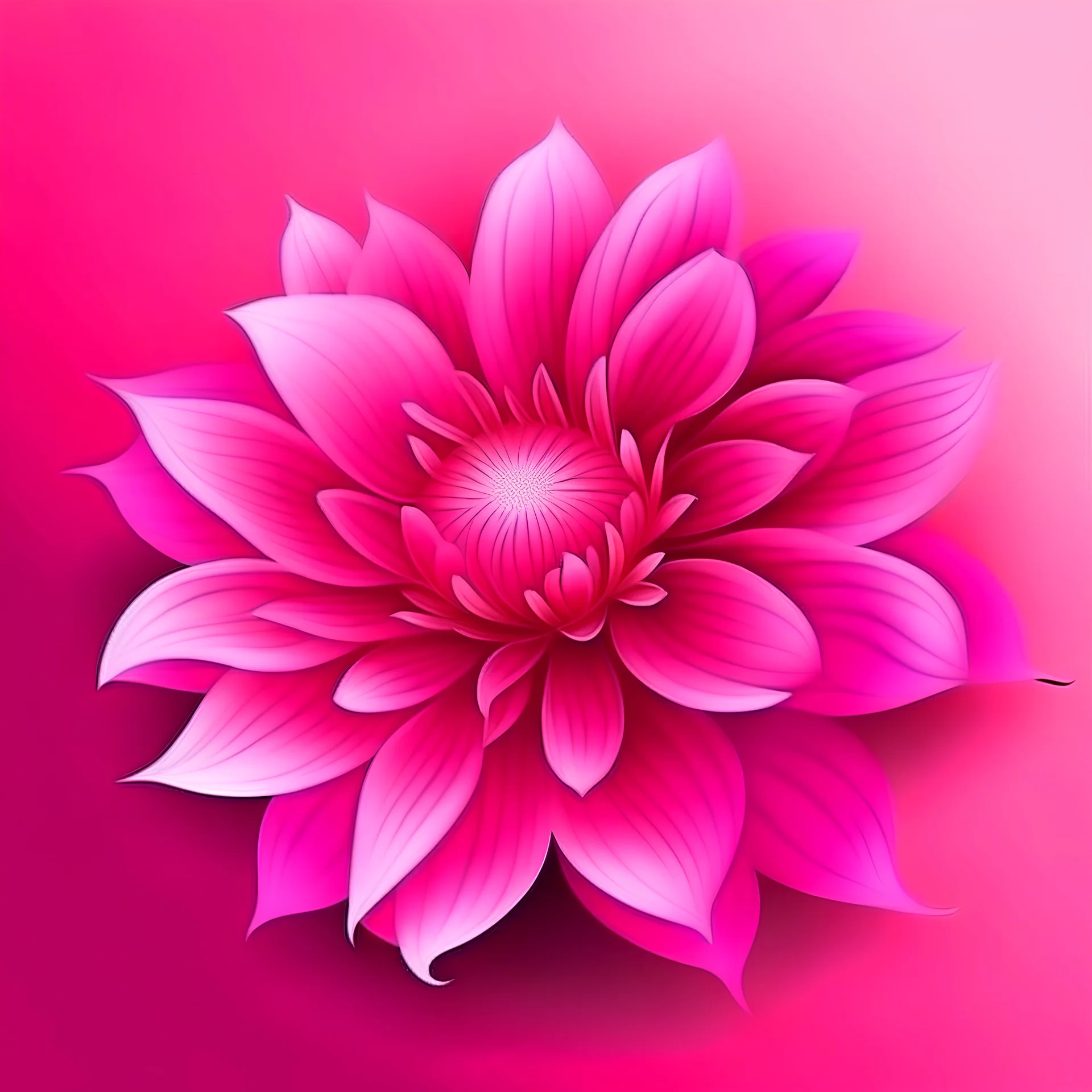 pINK BEAUTIFUL FLOWER, IN PINK BACKGROUND, REALISTIC ILLUSTRATION