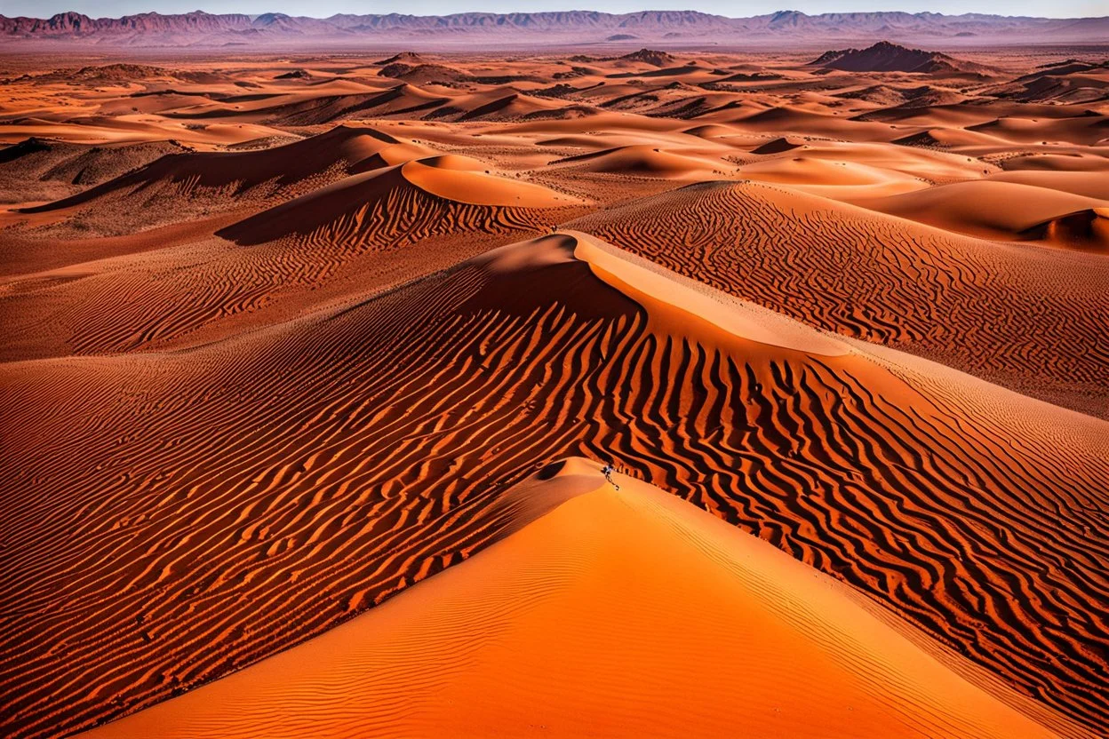 grand chocolate mountain very melting in the sahara, hot, suny day, photograpy