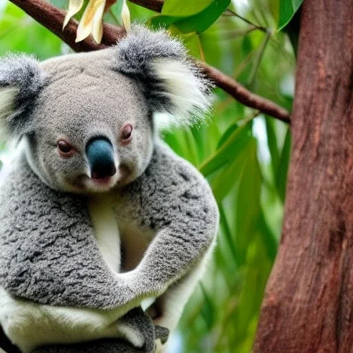 koala dressed like a ninja