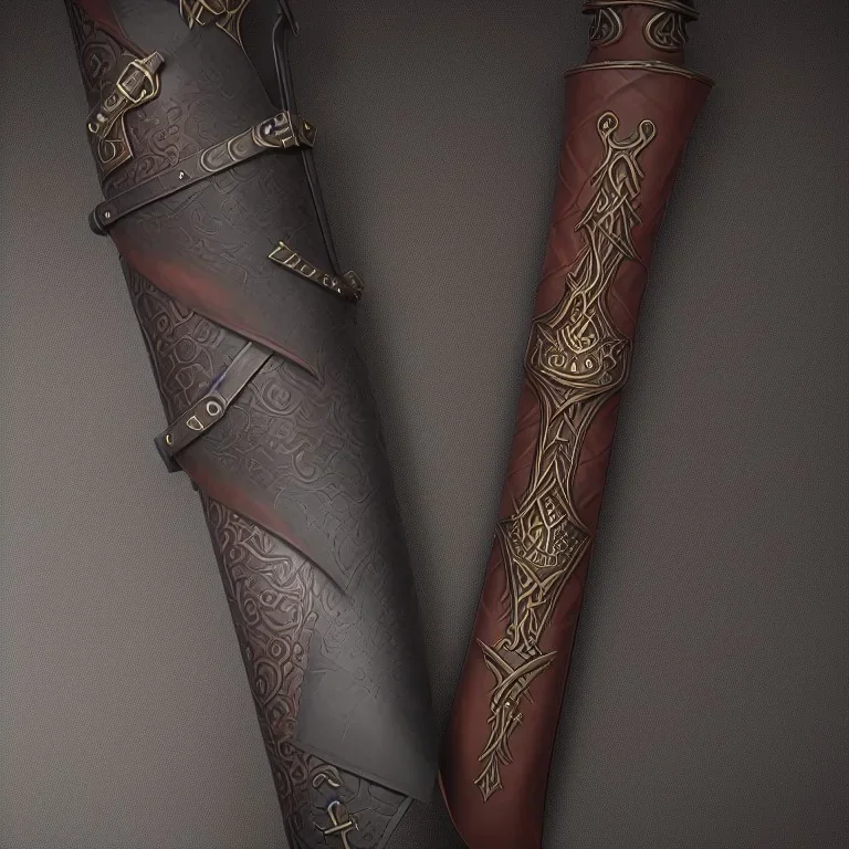 sword sleeve, leather