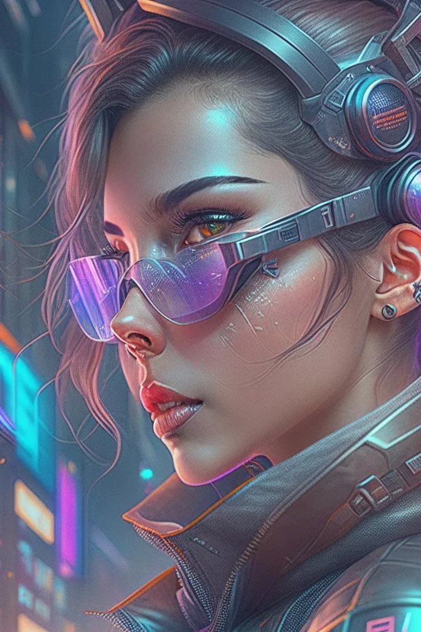 Best quality, masterpiece, ultra high definition,Futuristic, cyberpunk,Comic style