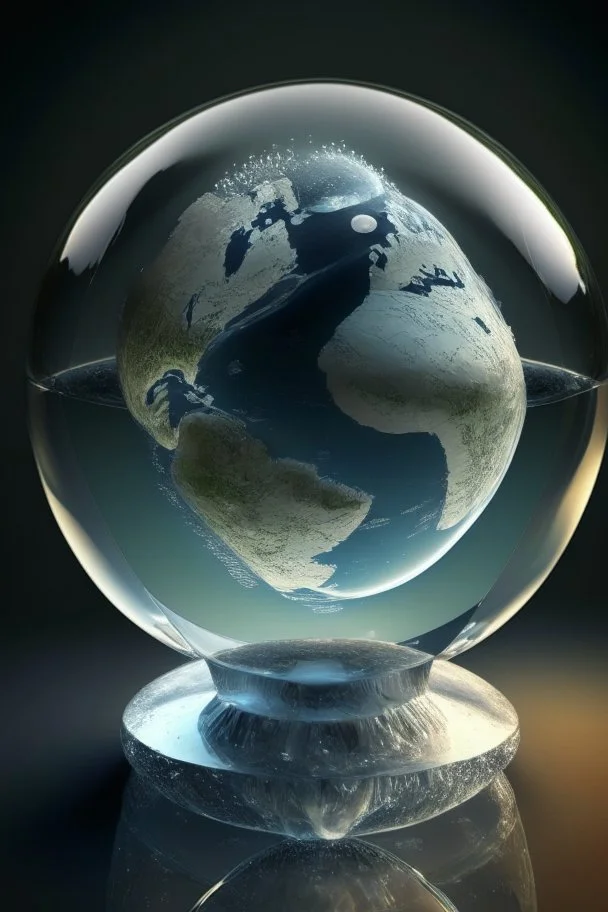 a crystal clear globe