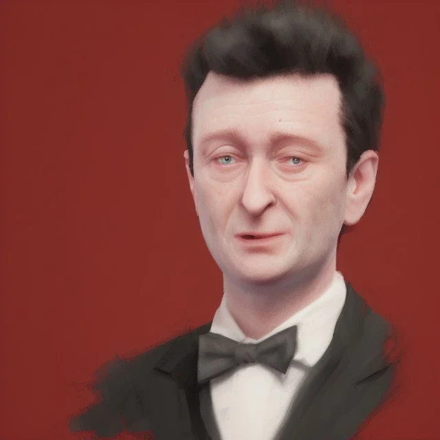 portrait of jimmy white in the style of fiasco