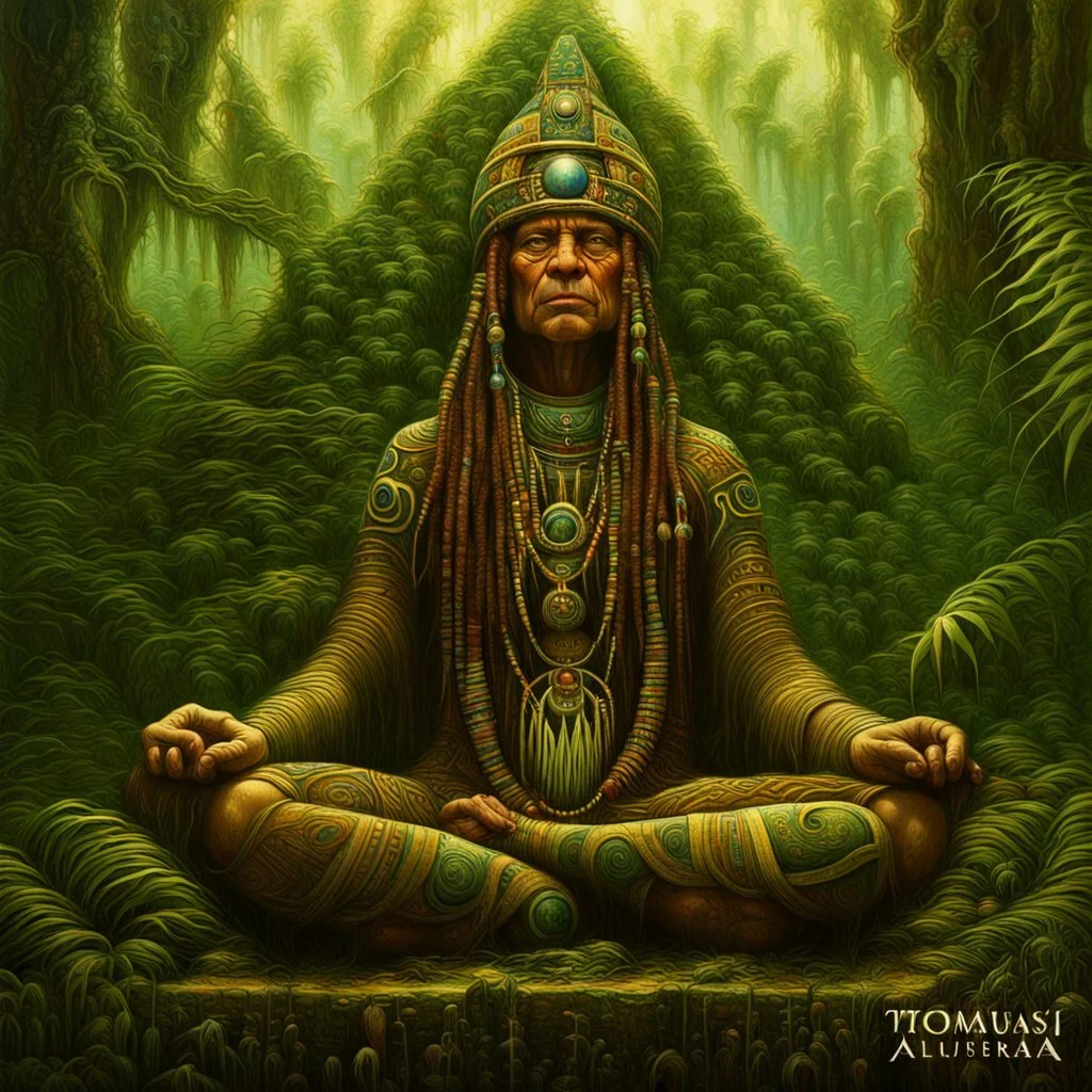 *A thousand years ago, deep in the darkest jungles of the amazon, the ancient Incas discovered the mystical vibe. They grew up, a sacred psychoactive, hallucinogenic drink. The holy Ayahuasca.*** By Tomasz Alen Kopera, Dariusz Zawadzki, Andreja Peklar, Ivan Shishkin, ultra detailed, ultra realistic, a masterpiece, polished, crisp quality. Modifiers: elegant intricate masterpiece photorealistic beautiful hyperrealistic high definition crisp quality ornate Tomasz Alen Kopera ultra HD © Crystaldel