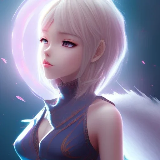 anime dragon girl, beautiful, short hair, 8k resolution