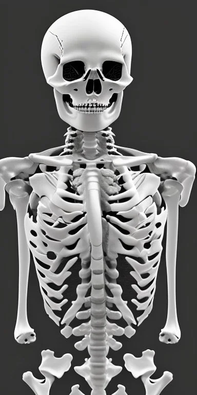 skeleton, top body, black and white, cactus, graphic