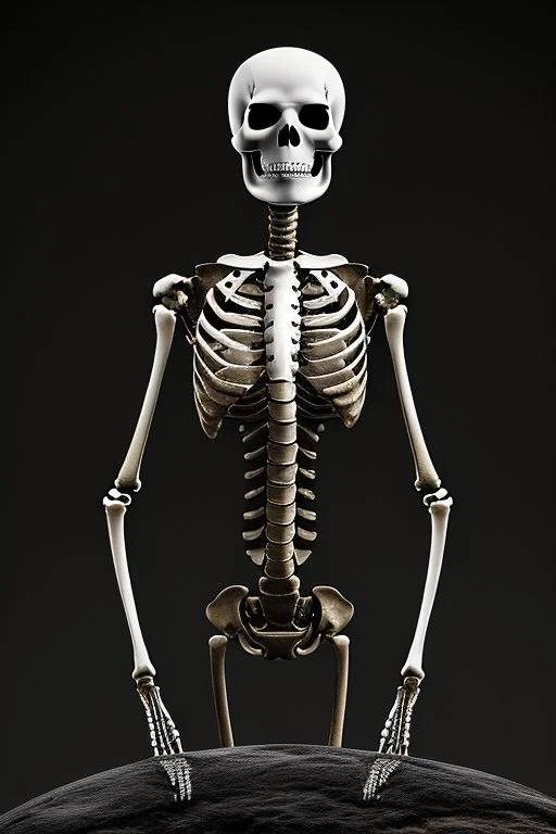 skeletons dressed in long black clockes standing in a circle