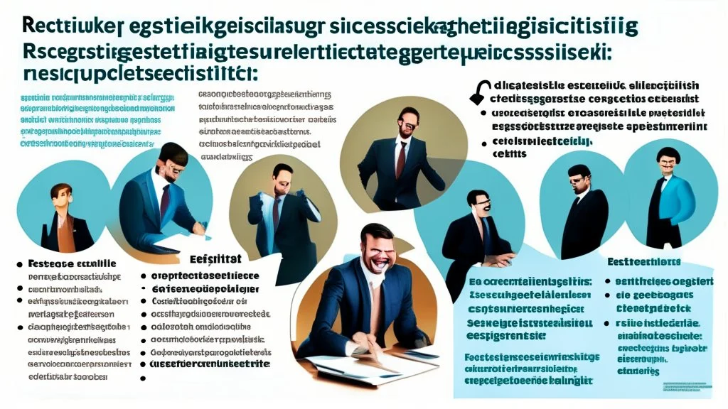 Certainly, here is a description of the ideal image for the article about "Successful Recruitment Strategies in the Business World" in English: The image depicts a group of happy and motivated employees in a professional work environment. In the center of the image, there is a manager or leader explaining successful recruitment principles to their team. The employees are shown actively engaging and participating in a discussion about the company's future. The image conveys a positive message ab