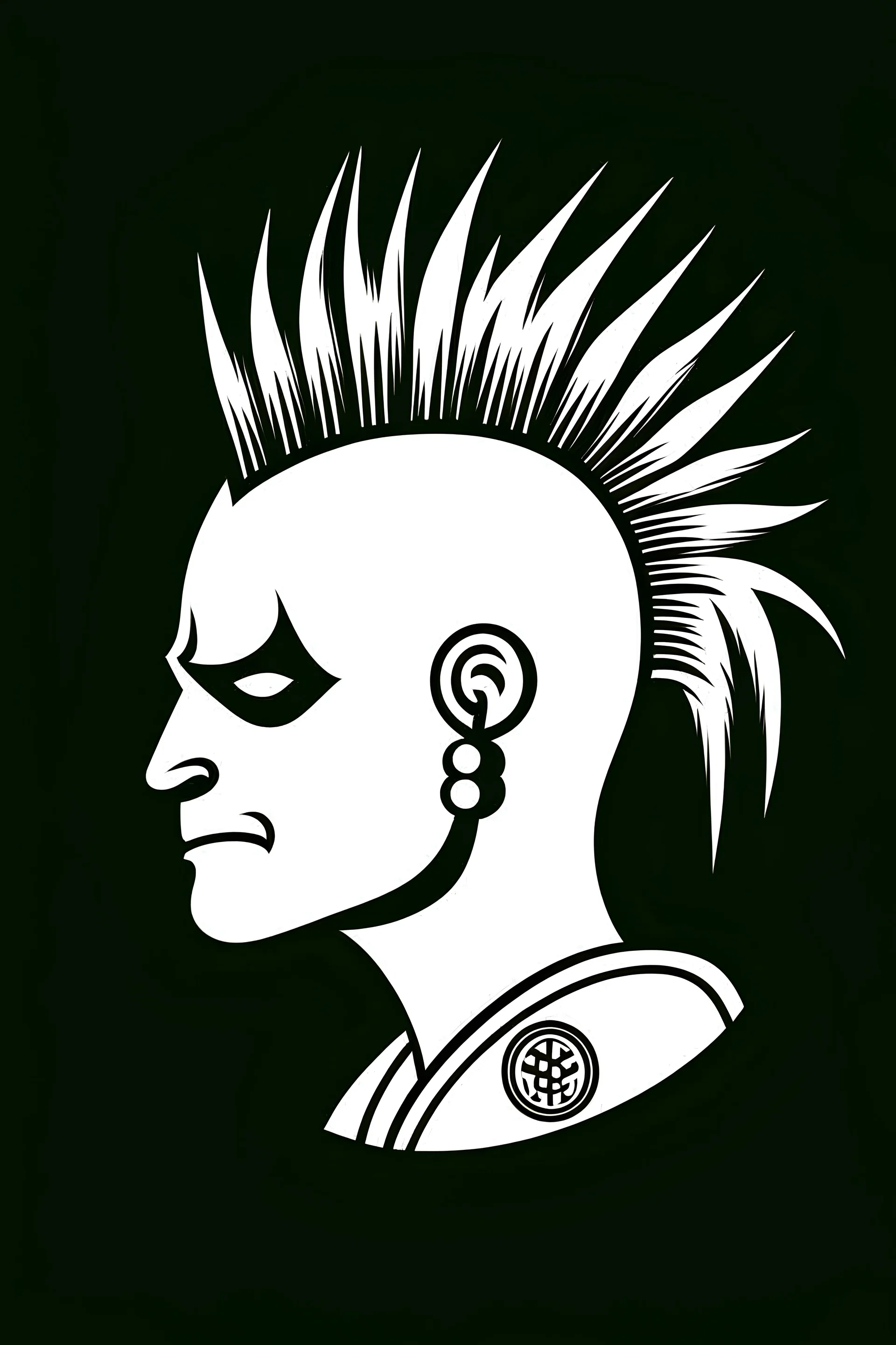 ghost with mohawk logo