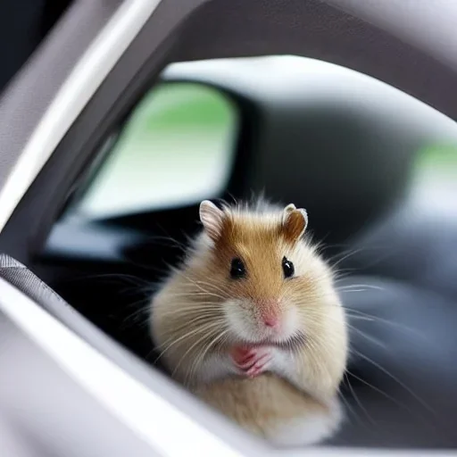 Hamster dies in a horrendous car crash