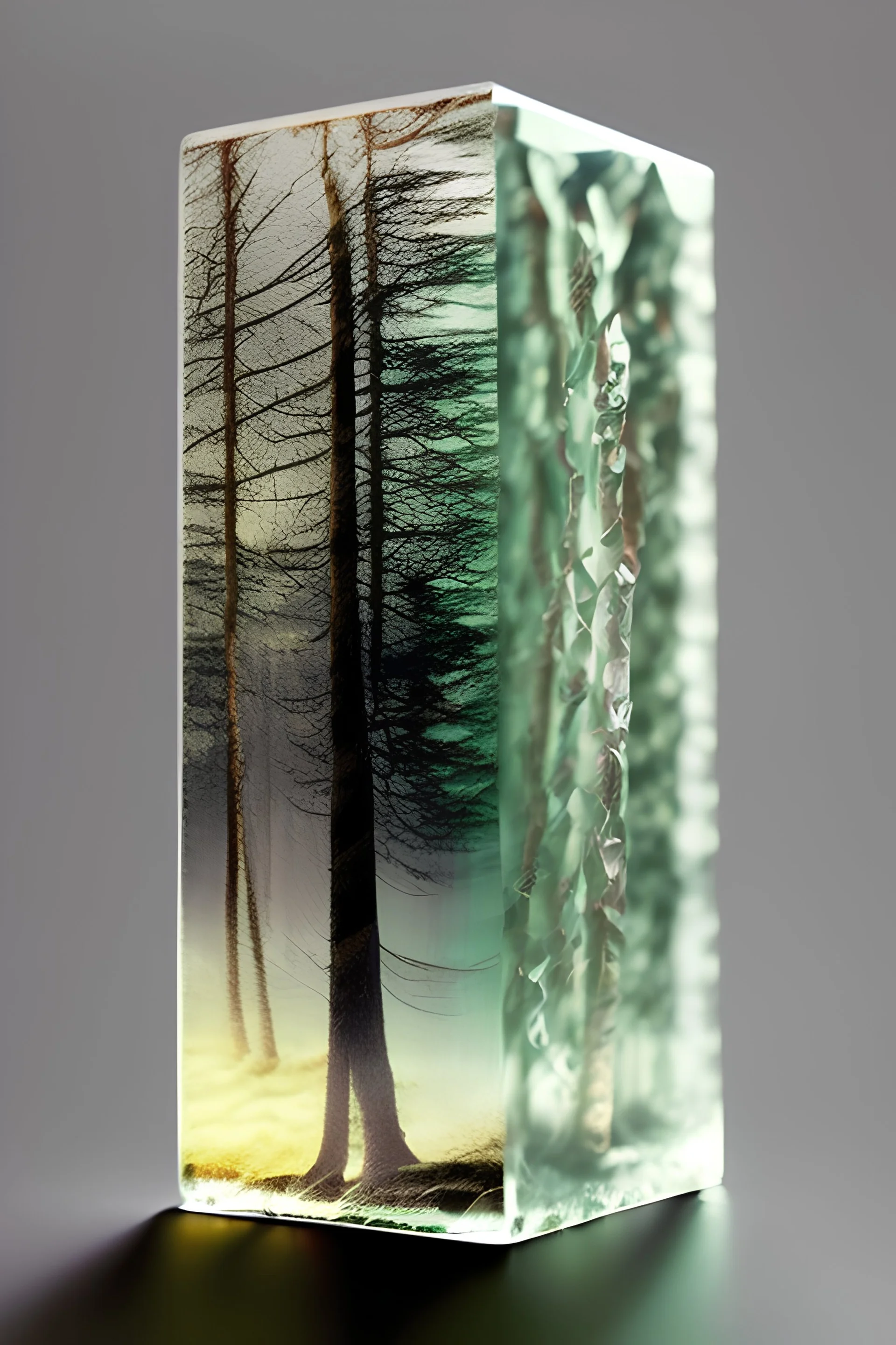 Realistic film strip made of glass