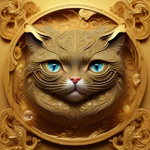 3d cute cats, beautiful rich, detailed yin and yang symbol, shiny, intricate, gorgeous, ultrafine detail, hyperrealism, trending , sharp focus, intricate details, highly detailed, glowing, glitter, complementary colours