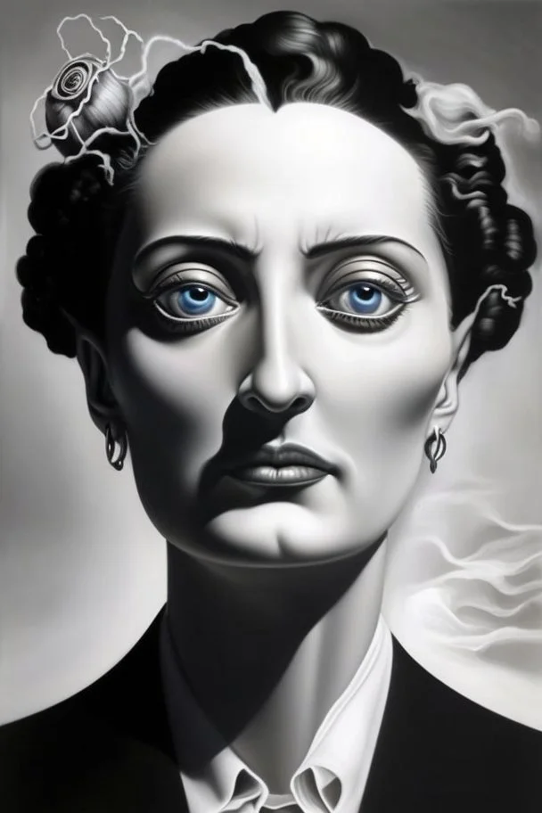 The portrait entitled "Bring forth what is within you to save you, else it will destroy you" depicting Salvador Dali as a woman; Salvador Dali; Surrealism