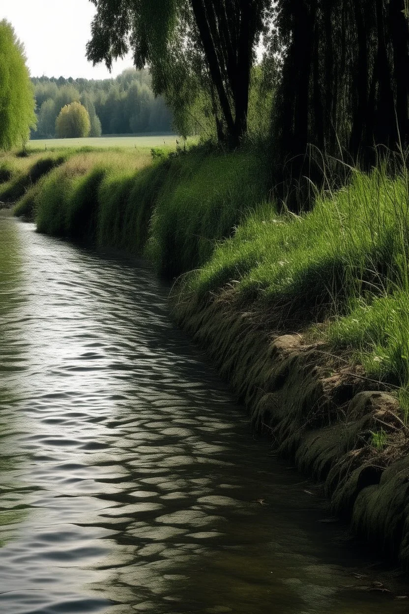 edge of a river bank