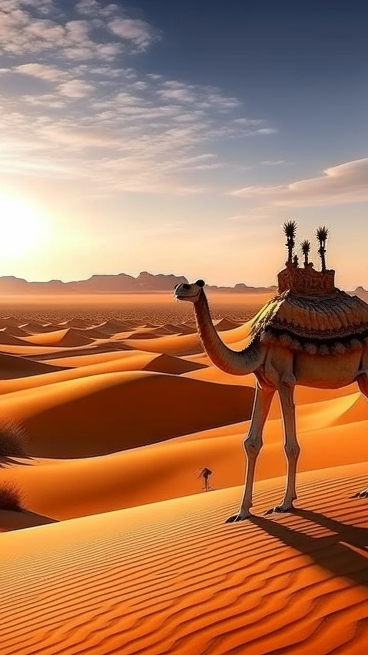 Africa, camel and desert