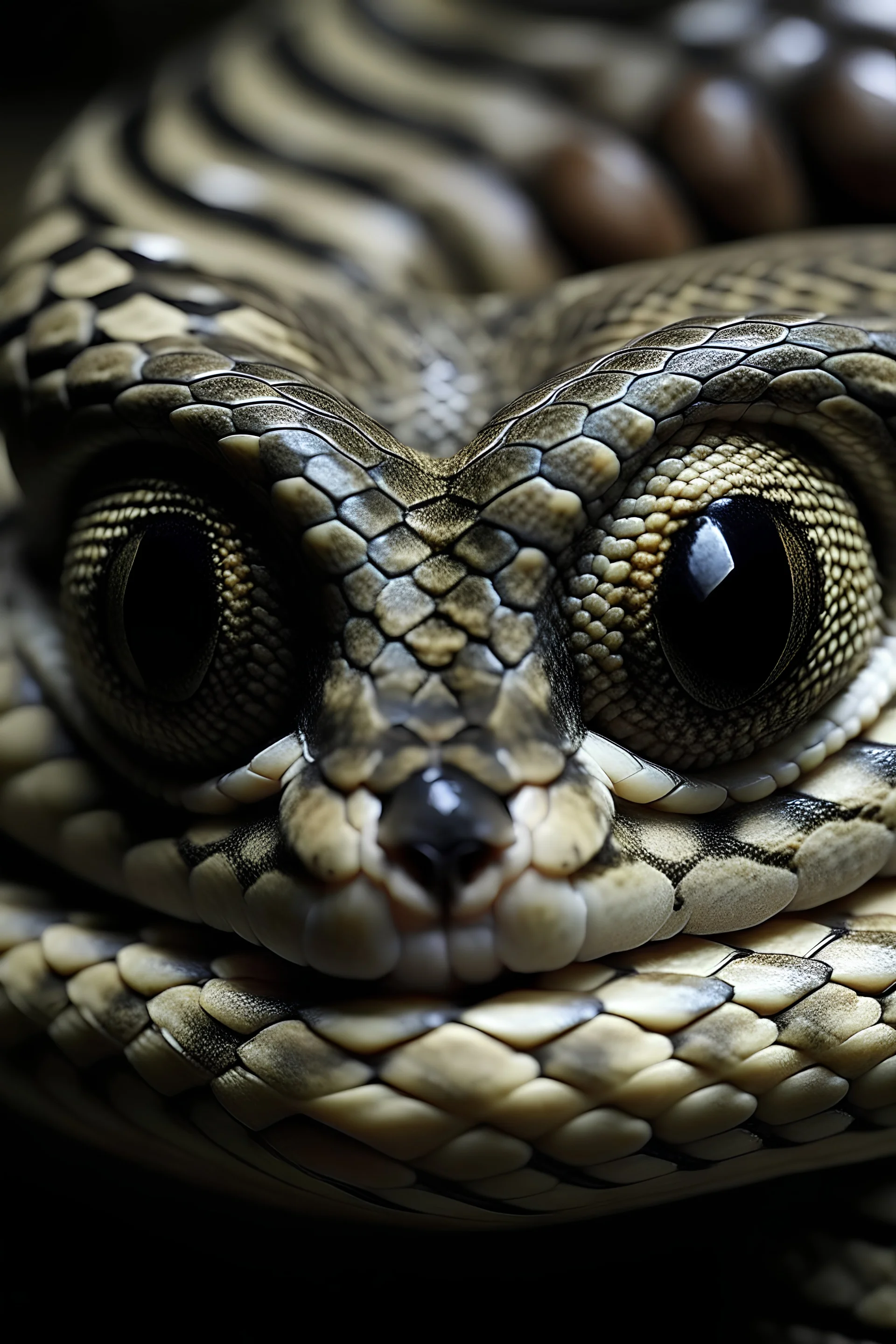 olhos humanos parecidos com de cobras