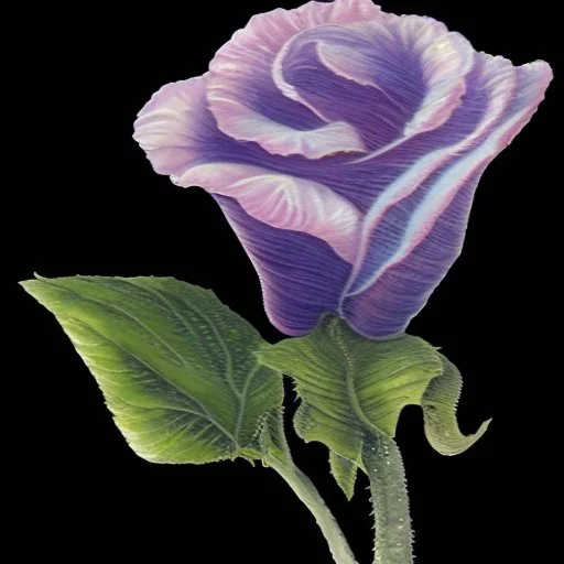 purple flower, greeting card illustration