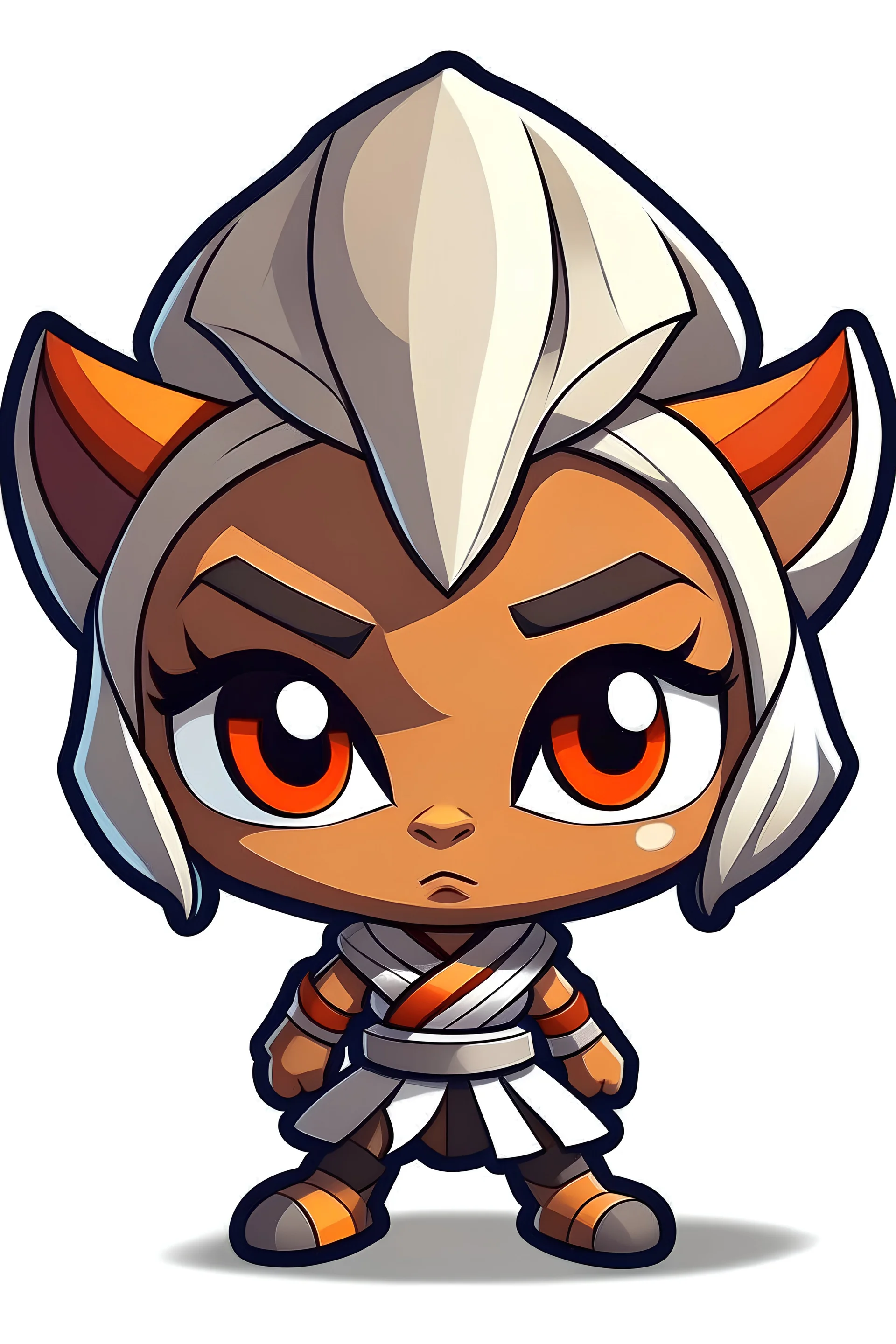 Chibi, cartoons, Star Wars, sticker, Ahsoka Tano