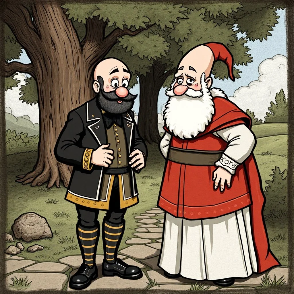 Pepin the Short meets Charles the Bald.
