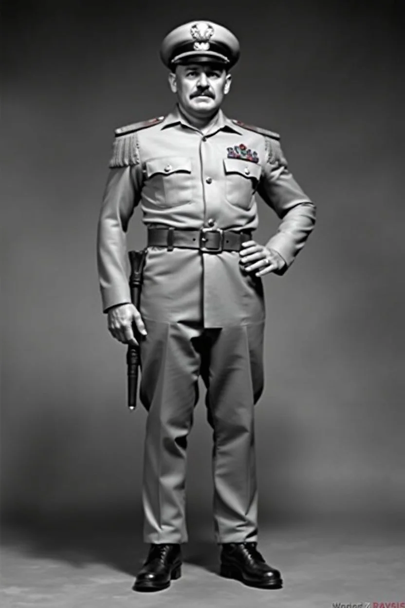 colonel bad ass ranked in 1950, full body