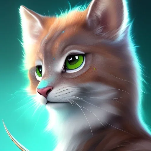 This avatar could have features such as fur, whiskers, and a tail, and might be able to move and express itself through various animations. You might also imagine the avatar with different colors or patterns on its fur, such as blue.