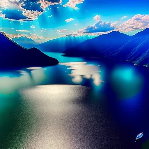 Lake Atitlan, Guatemala,aerial view,cloudy,extremely detailed digital painting, high resolution,8k, realistic, beautiful, volumetric lighting, mystical colors ,perfectly centered image, perfect composition, rim light, beautiful lighting,masterpiece, stunning scene, raytracing, anatomically correct, in the style Van Gogh and robert e howard and Ken Kelley and Ohrai Noriyoshi and Simon Bisley and tomzj1.