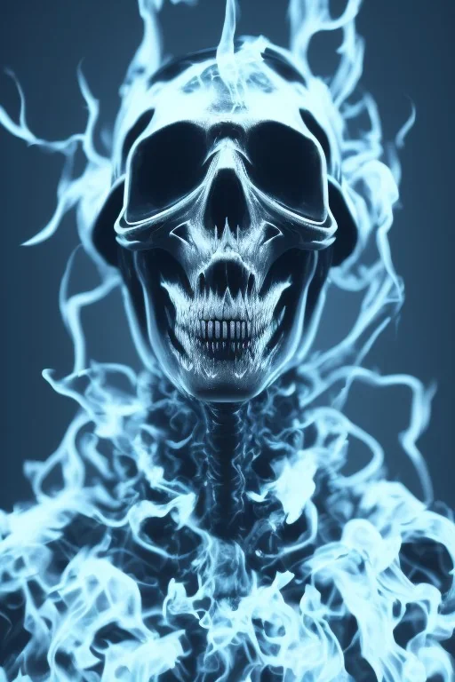 All Black british soldier, ghost, wearing high tech skull mask, white smoke, dark, rage, sorrow, high definition, ultra 8 k, volumetric lighting, blue fire, fog