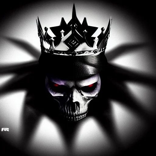 The king of darkness,Black crown, ultra graphics,RTX, TXXA, SSAO, High quality,hyperrealistic, HDR,4k