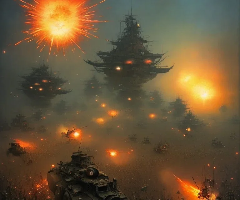 vietnam war. war. napalm. bokeh. lens flare. warm lights. high detailed. beksinski