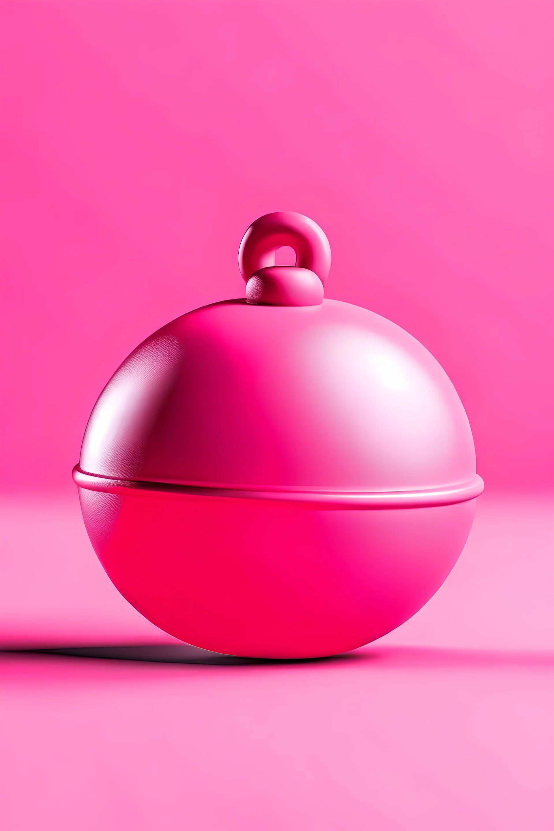 Image of Pink ball lifting weight