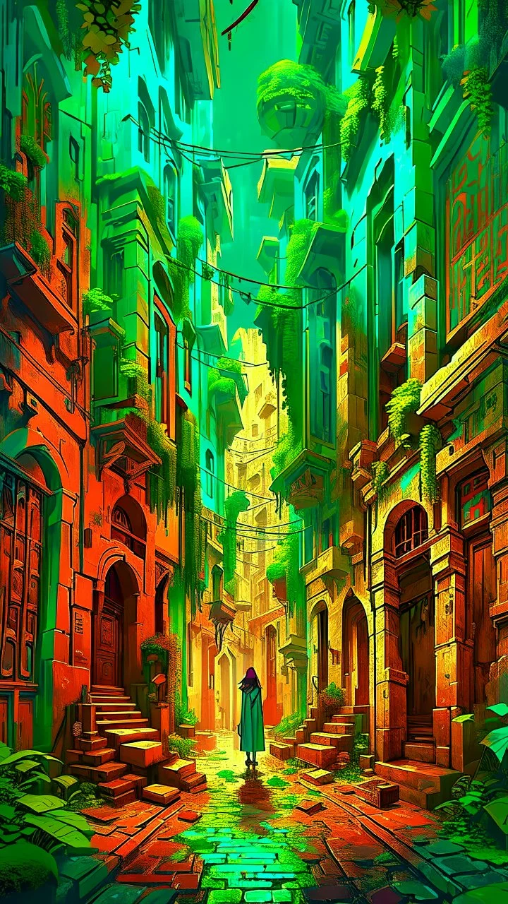 Old city ,minimalism, minimalist surreal surrounding background, smdeep soul spirit,fantasy surreal geometry,flat,utopia,album art,cover art,album cover,cinematic,8k,epic movie still,sharp focus,by Gustav Klimt,pascal blanche,rutkowski,repin,artstation hyperrealism painting concept art of detailed character,design matte painting,leaf